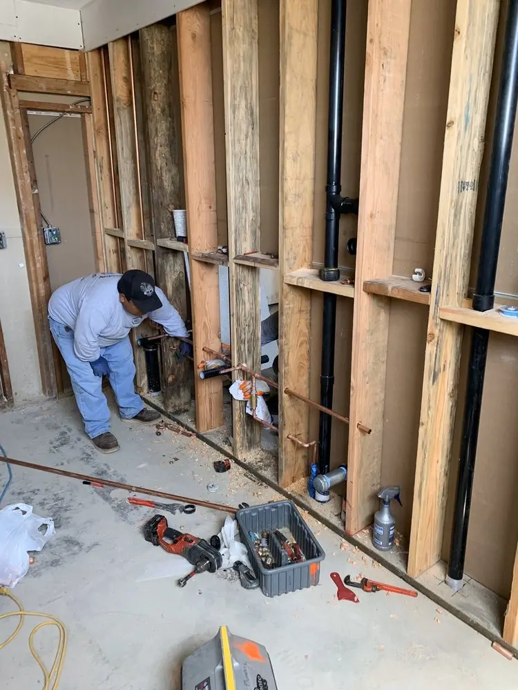 Commercial rough-in plumbing for Gas Line Repair in Blackhawk